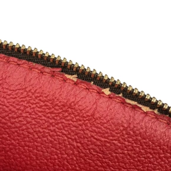 LOUIS VUITTON Pochette Cosmetic Pouch Bag Damier Ebene Leather - Picture 16 of 16